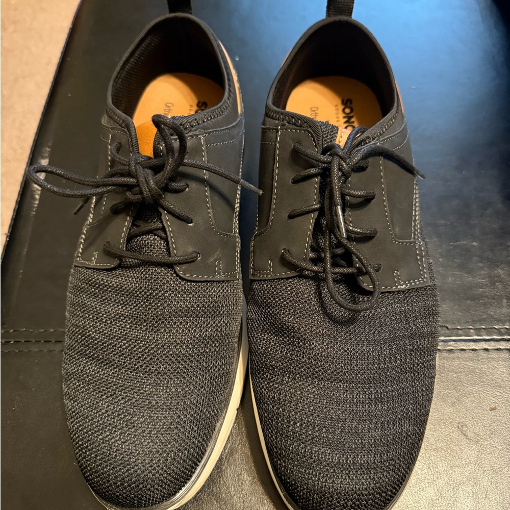 Sonoma Goods For Life Men’s Comfort Knit Shoes Size 10.5 Black Mesh Lace-Up